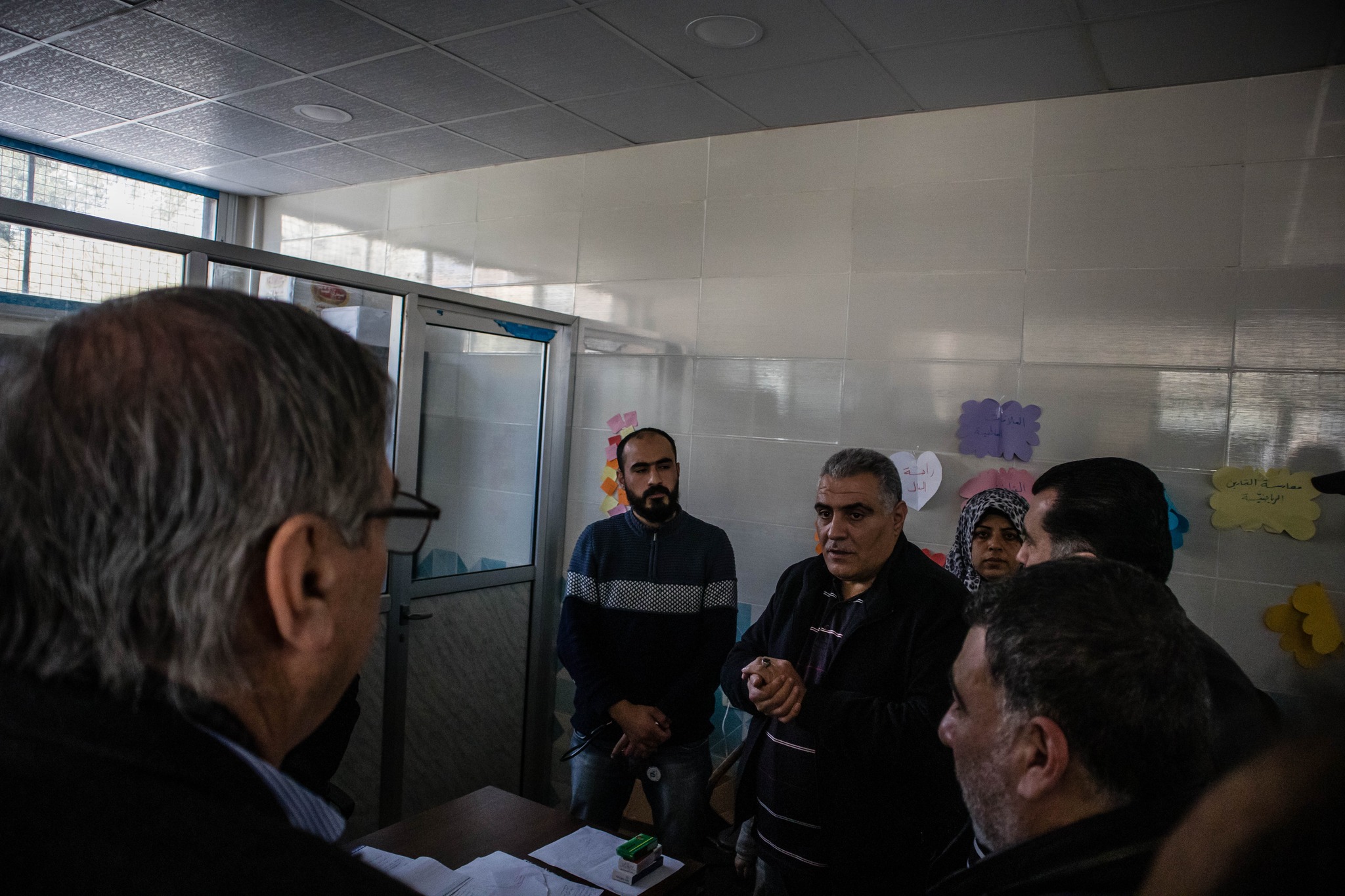 أثناء توزيع تبرعاتكم العينية في منطقة الحفة